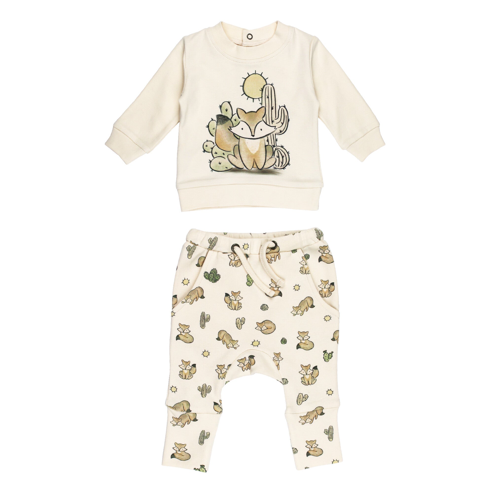 Little Fox | Organic Sweatshirt & Jogger Set