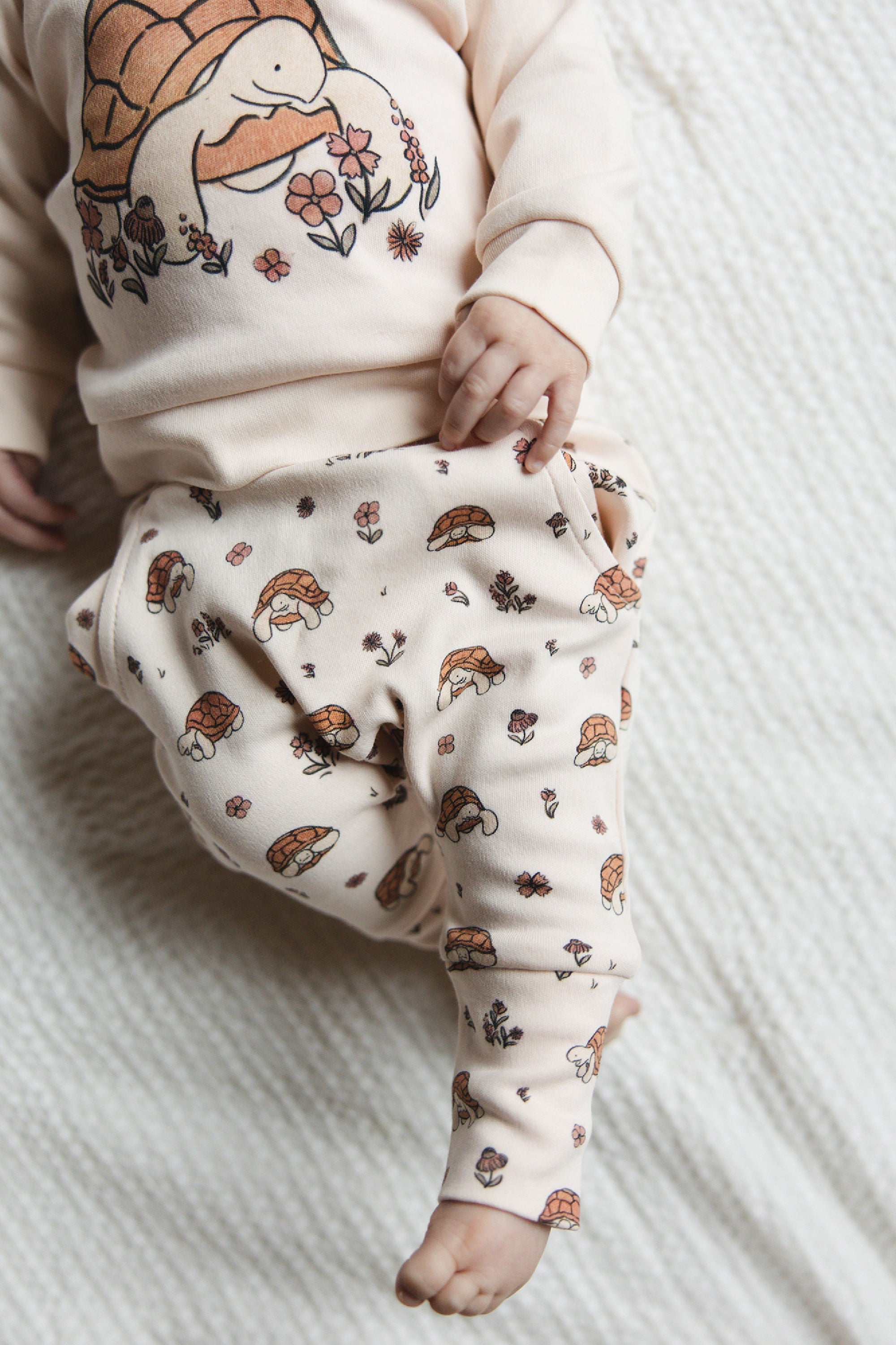 Tiny Tortoise | Organic Sweatshirt & Jogger Set