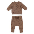 Latte Mountain | Organic Henley Sweatshirt & Jogger Set