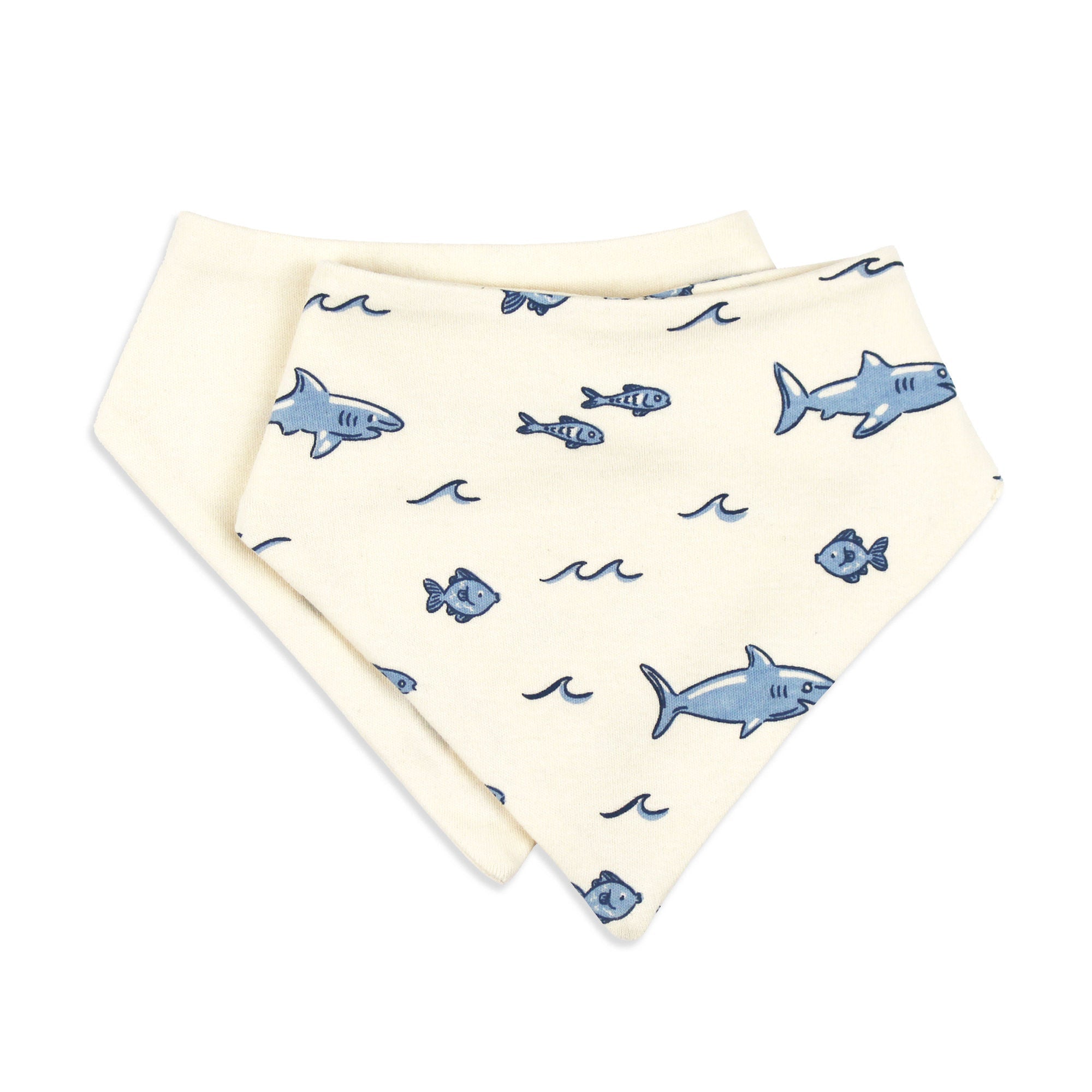 Shark | Organic Bandana Bib, 2-Pack