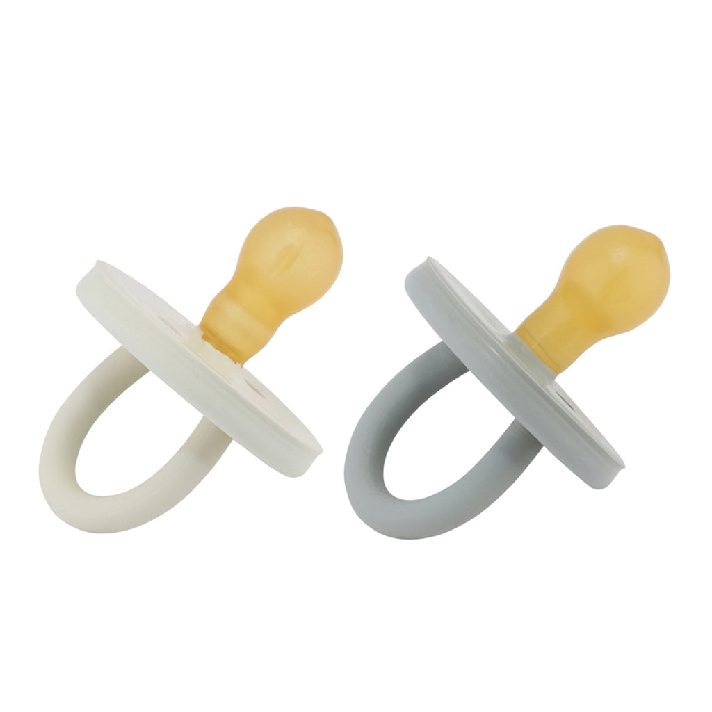 BumiBébé Pacifier 3+ Months Two-Pack - Round - Dove Grey & Sage