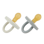 BumiBébé Pacifier 3+ Months Two-Pack - Round - Dove Grey & Sage