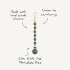 Silicone Pacifier Clip | Luna - Mushie