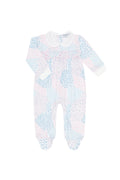 Patchwork Smocked Footie