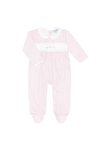 Herringbone Embroidered Footie