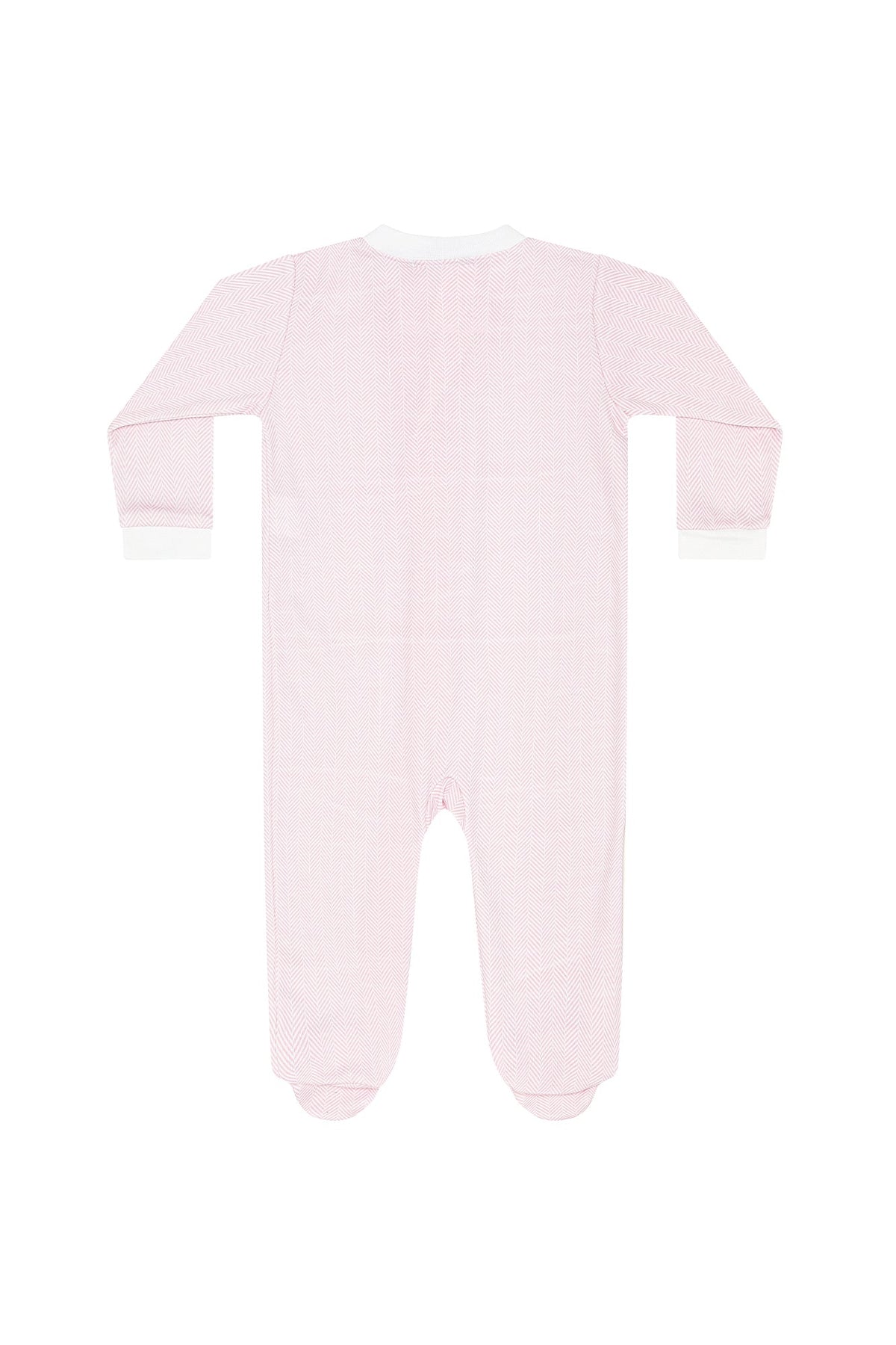 Herringbone Zipper Footie