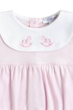 Rocking Horse Embroidered Bubble LS