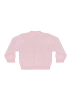 Pink Rocking Horse Embroidered Knit Cardigan