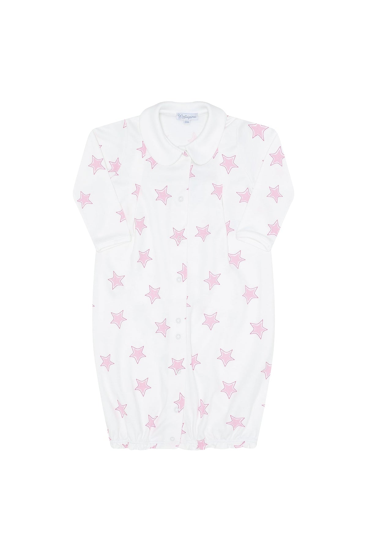 Pink Stars Print Converter Gown
