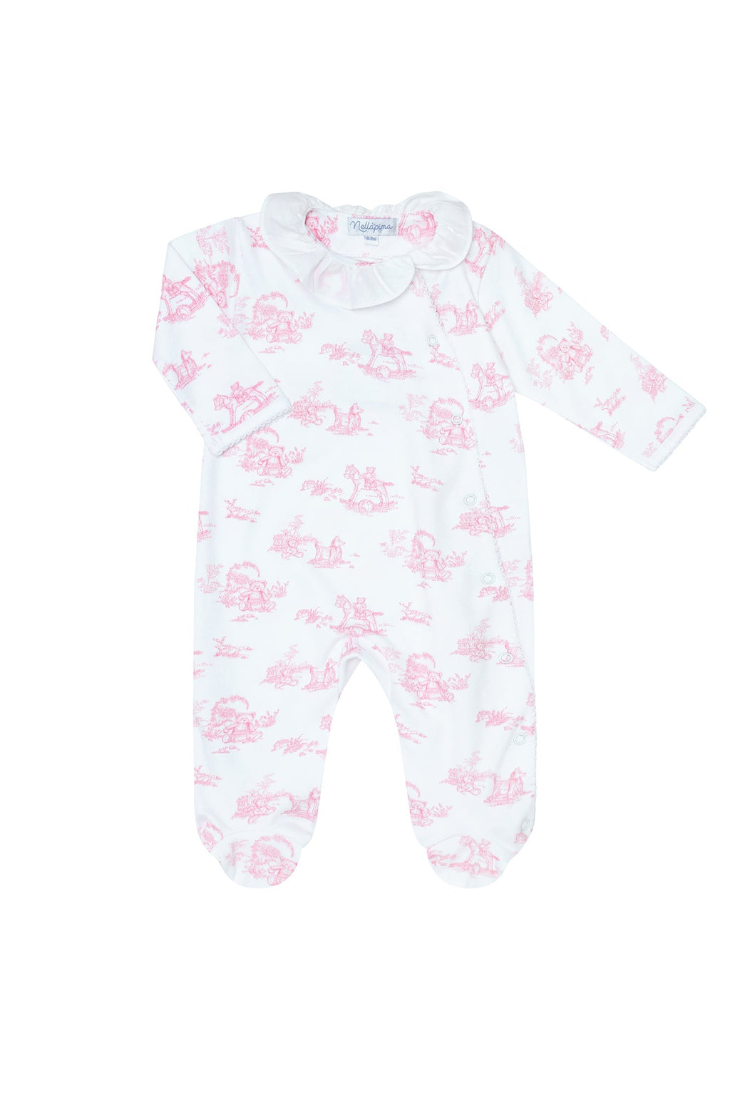 Toile Crossover Footie