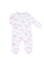 Toile Crossover Footie