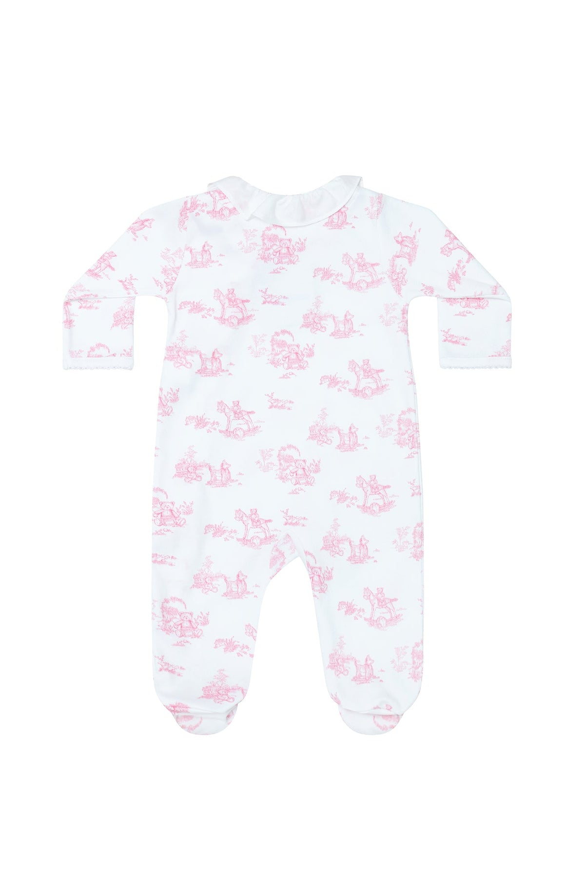 Toile Crossover Footie