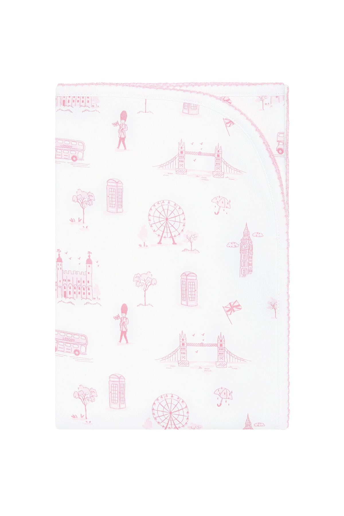 London Toile Receiving Blanket