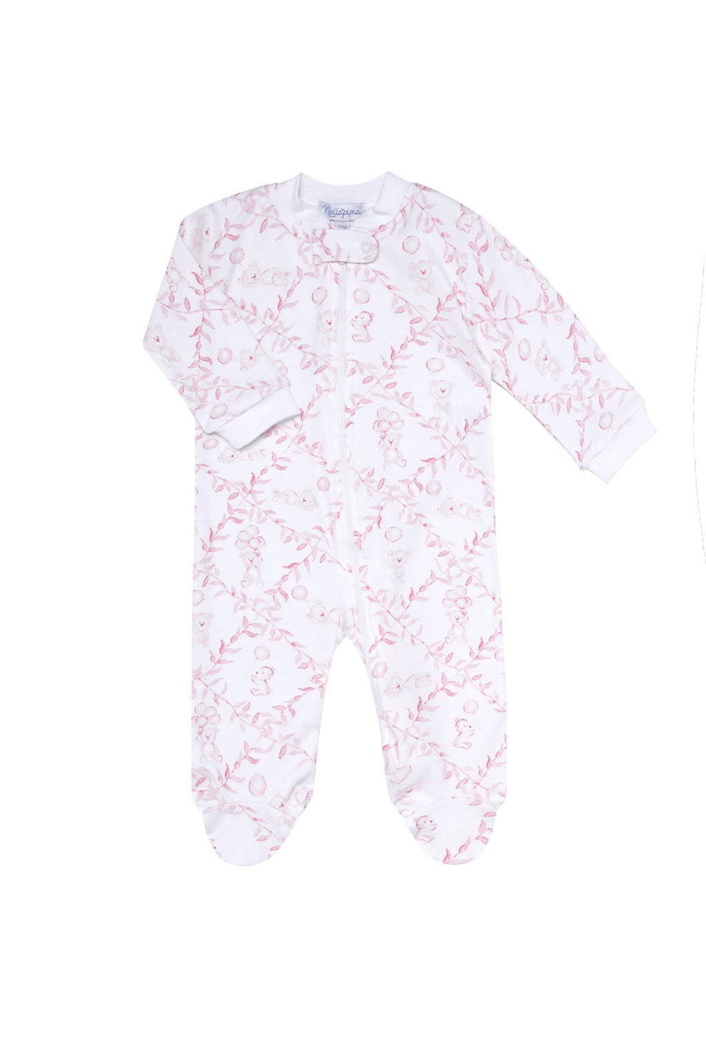 Bears Trellace Zipper Footie