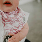 Set de baberos tipo bandana, color rosa (paquete de 8)