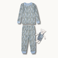 Bamboo Blend Pajamas and Little Bear Plush - Blooming Saguaro