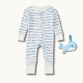 Convertible Coverall & Teething Rattle Set