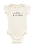 Promoted to Grandpa Organic Baby Bodysuit