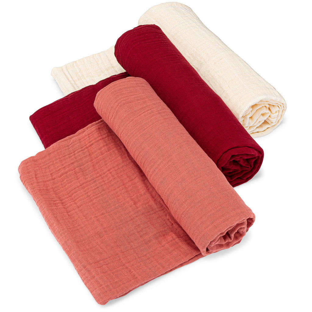Set de mantas para bebé color rosa
