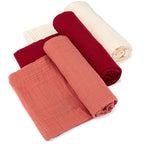 Set de mantas para bebé color rosa
