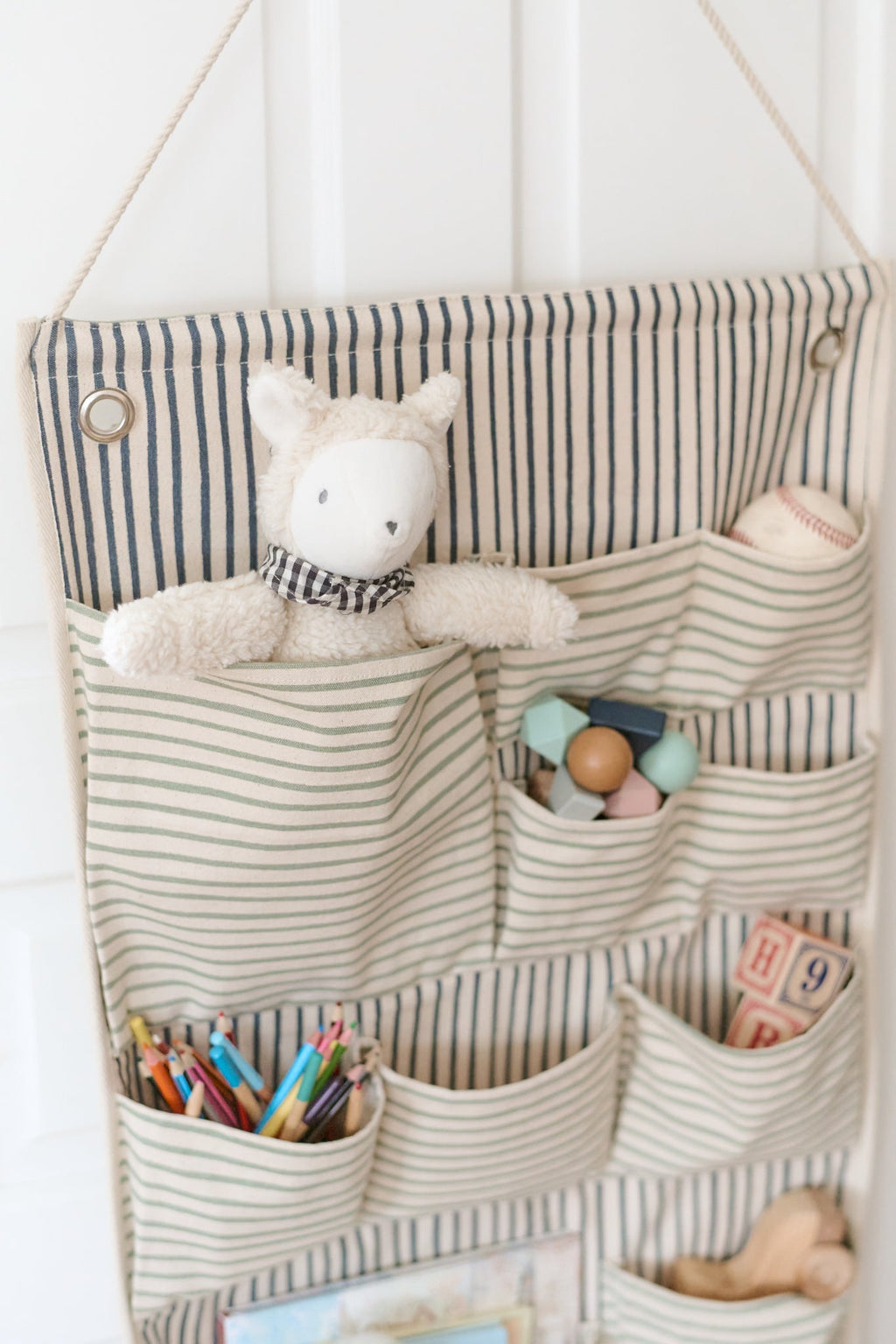 Hanging Wall Organizer — Stripes Away Sea