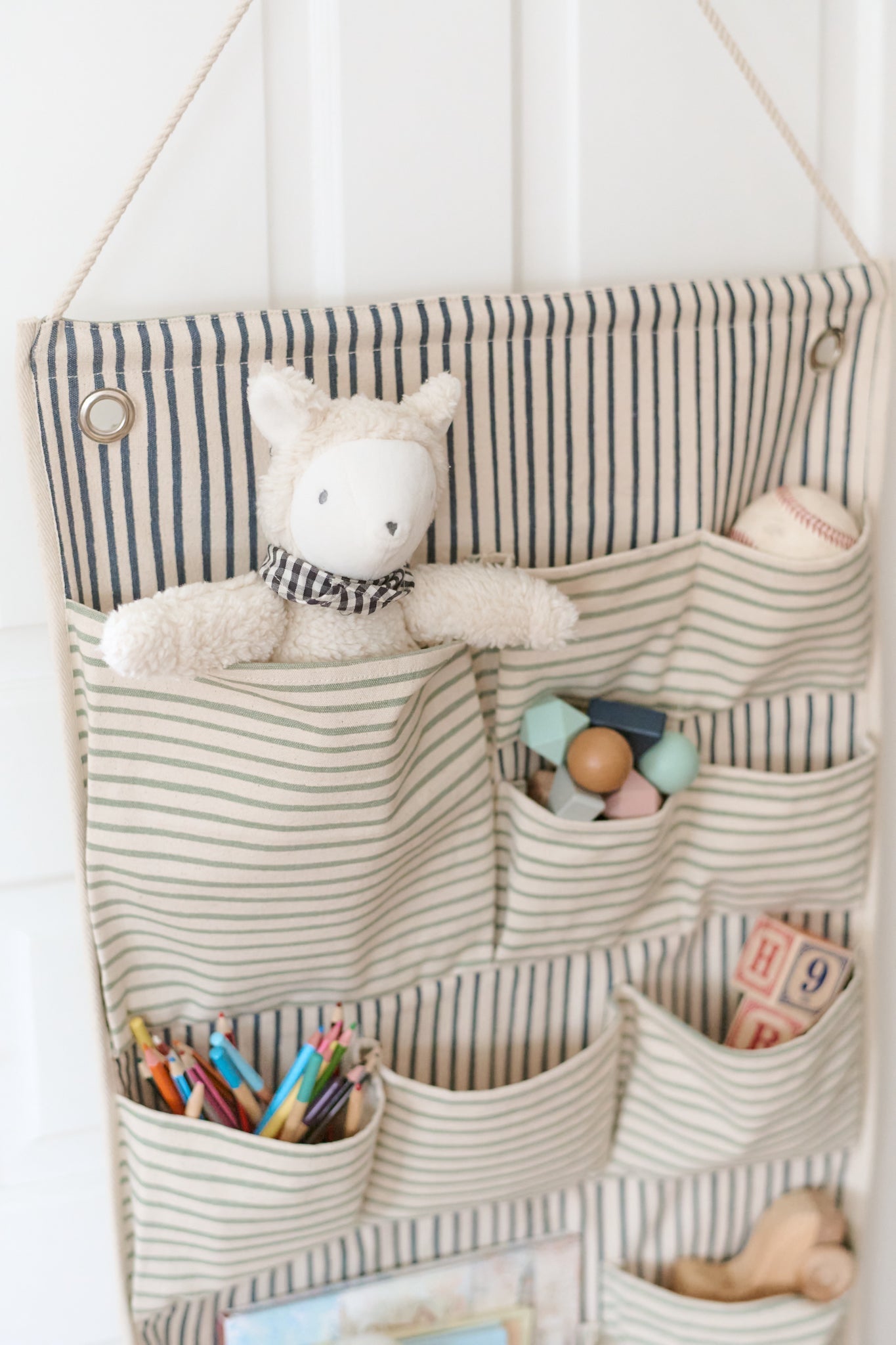 Hanging Wall Organizer — Stripes Away Sea