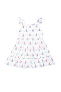 Sailboats Ruffle Dress