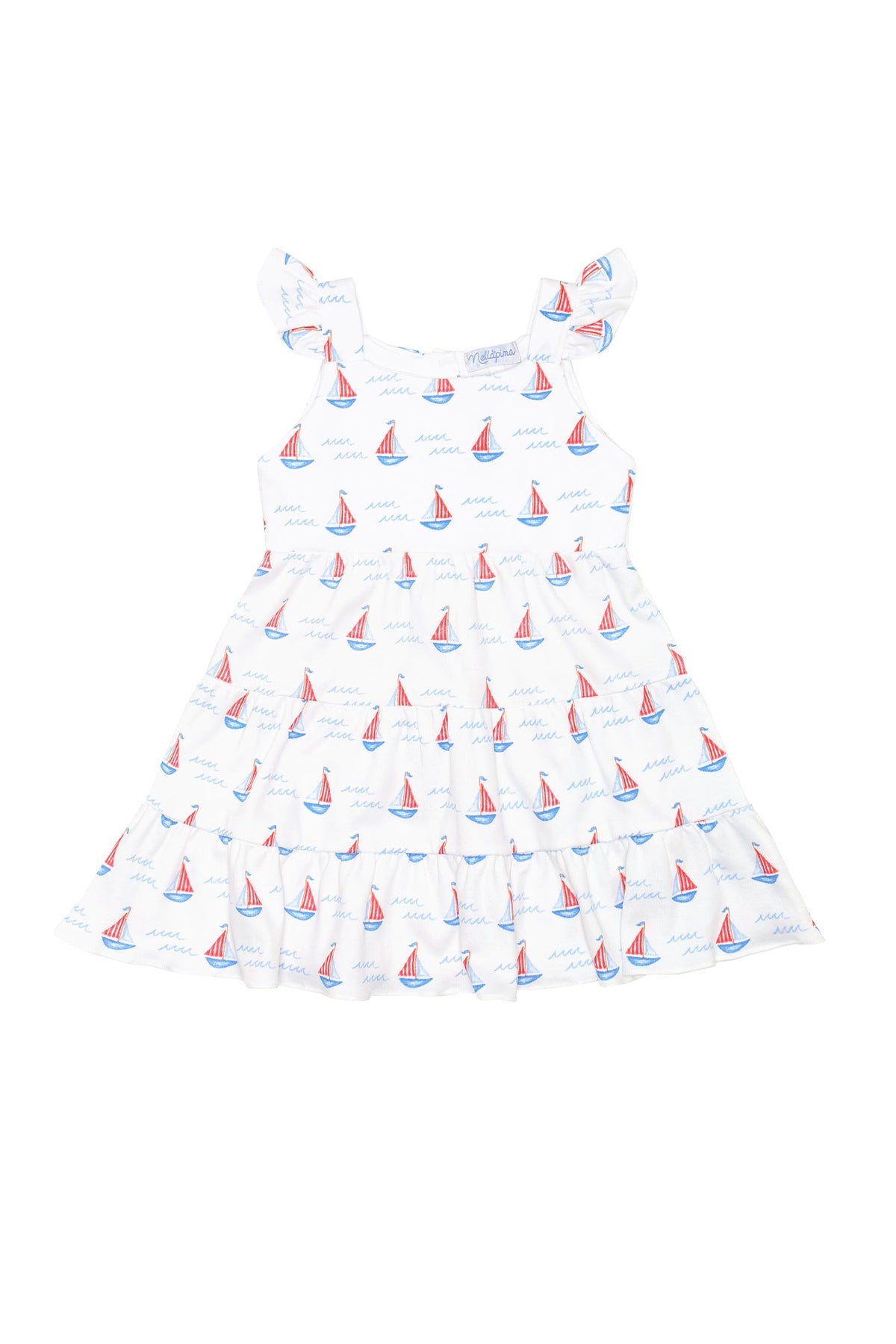 Sailboats Ruffle Dress