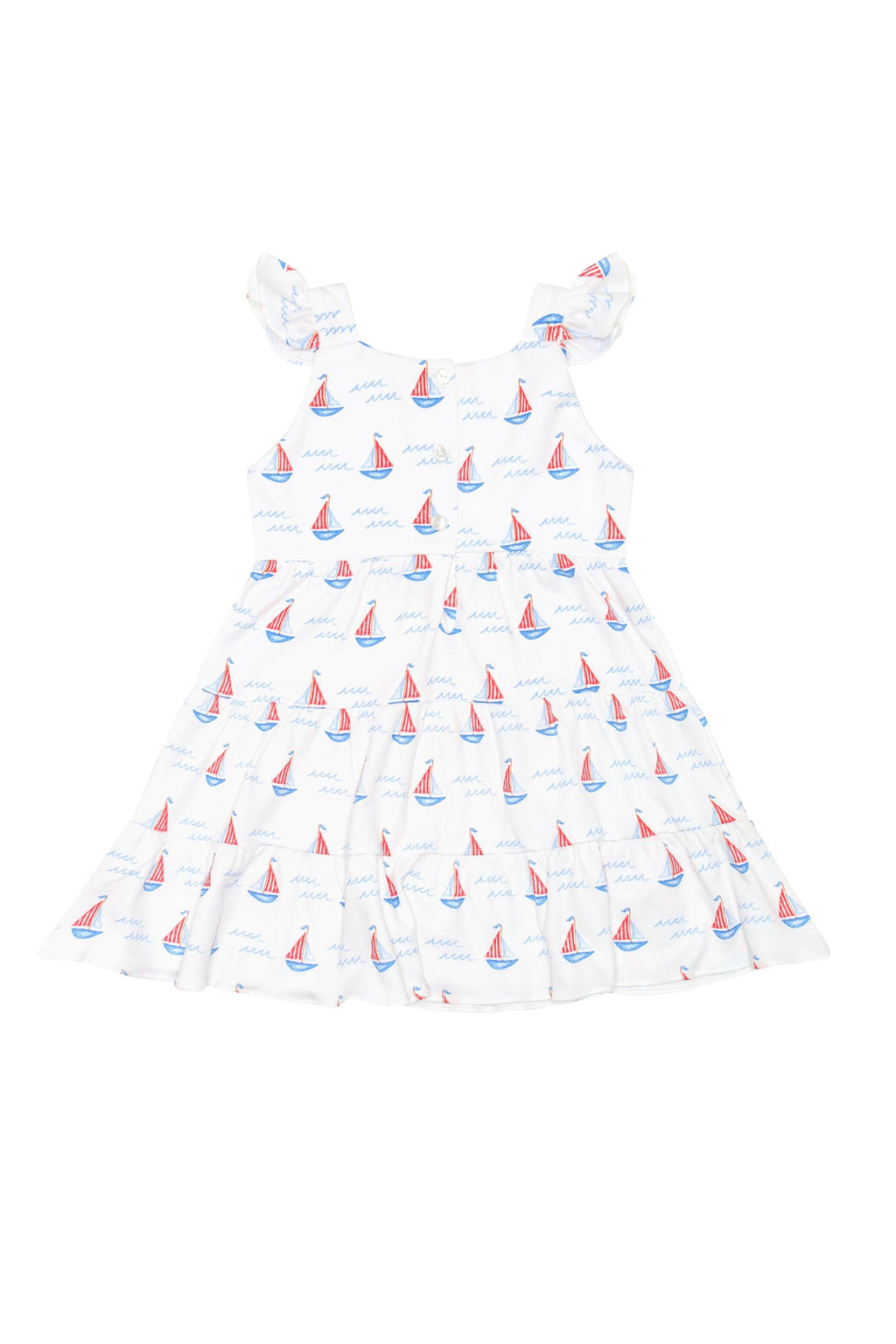 Sailboats Ruffle Dress
