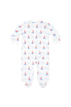 Sailboats Zipper Footie