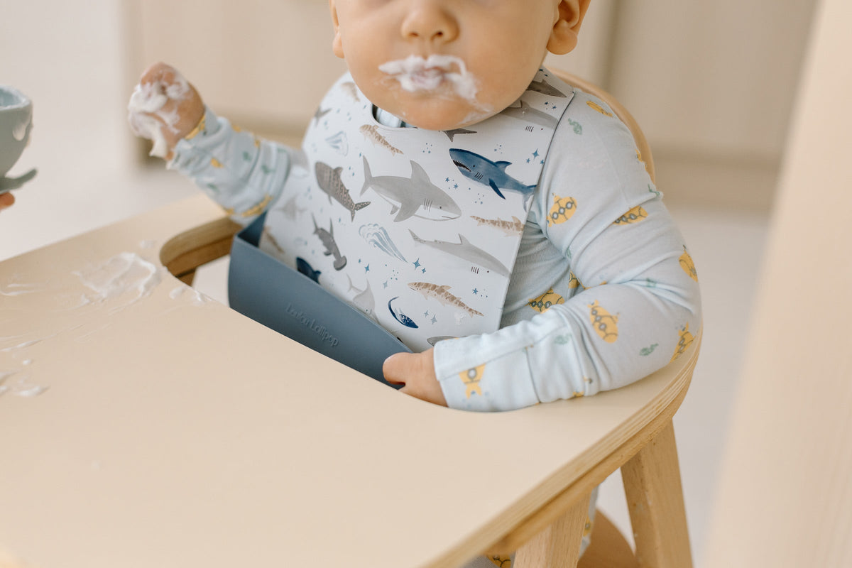 Baby Learning & Feeding Bundle - Smiley Sharks