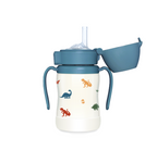Grosmimi Stainless Steel Straw Cup with Flip Top - 6oz (12 Months+)