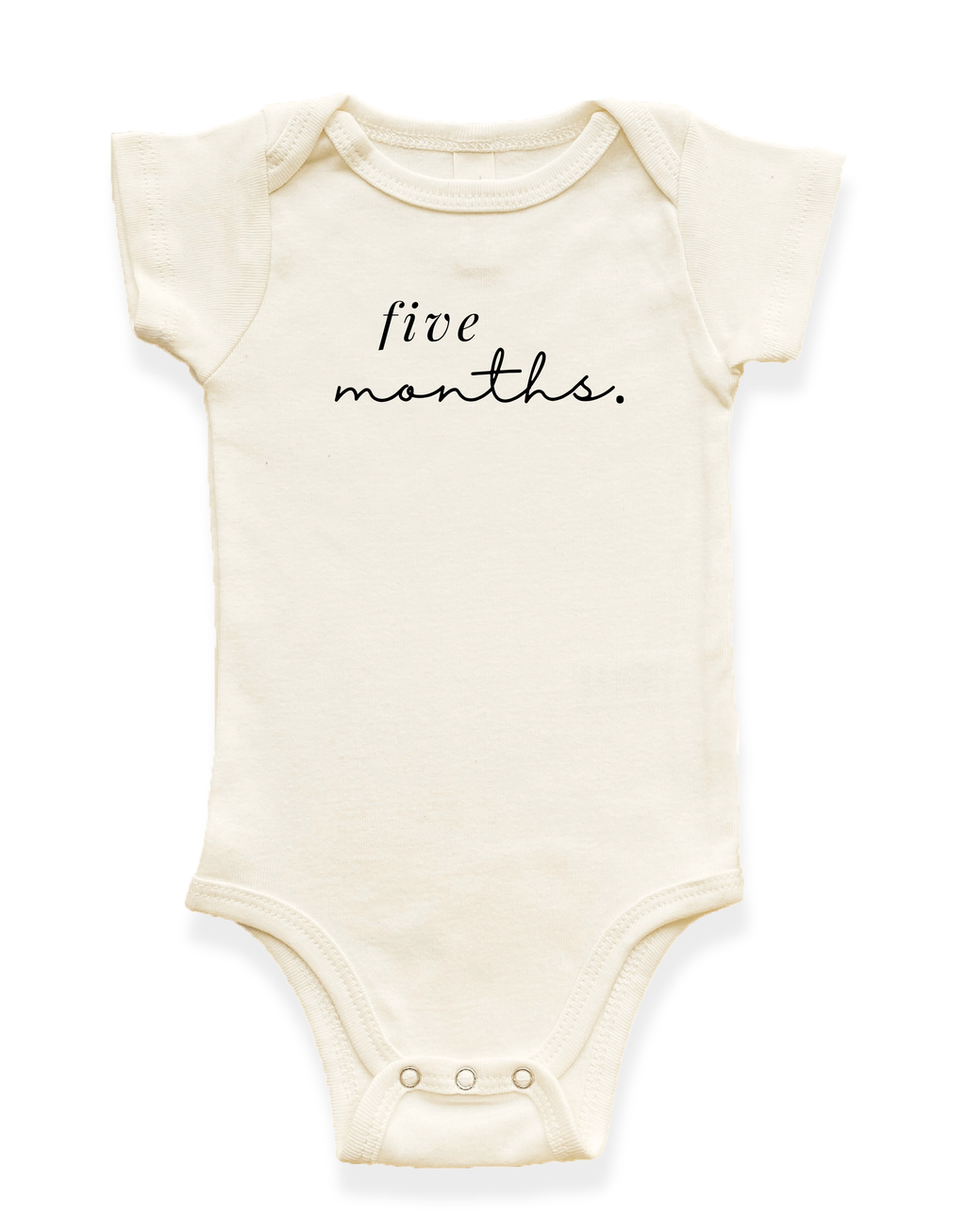 Monthly Milestones Organic Baby Bodysuit