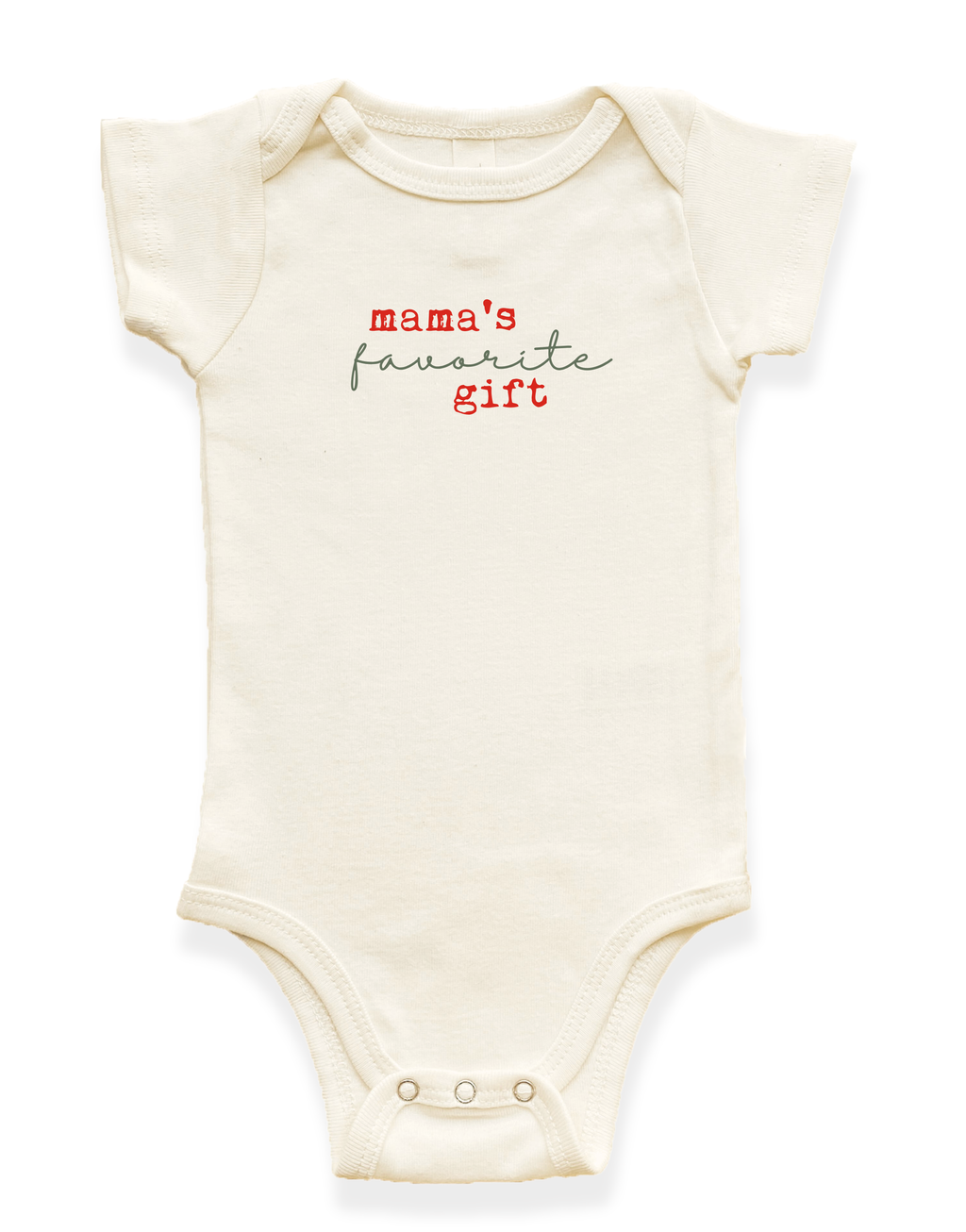 Mama's Favorite Gift Organic Baby Bodysuit