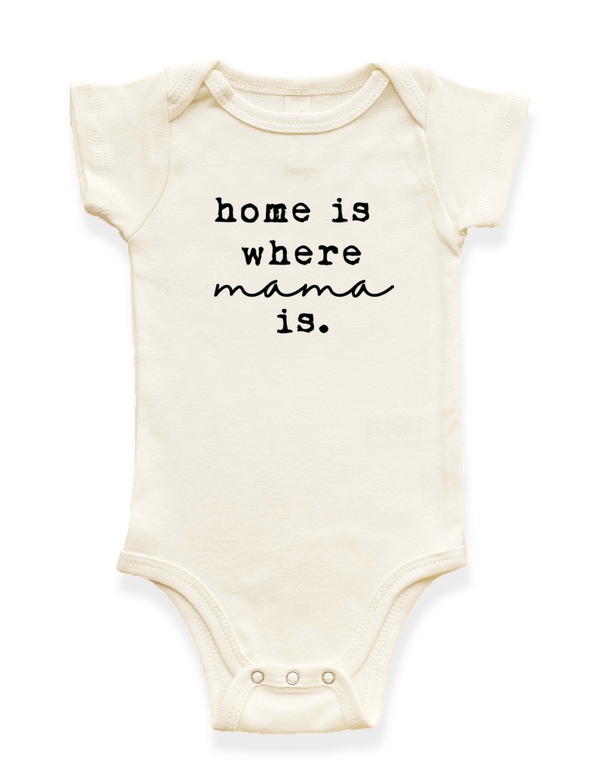 Home is Where Mama is Organic Baby Bodysuit