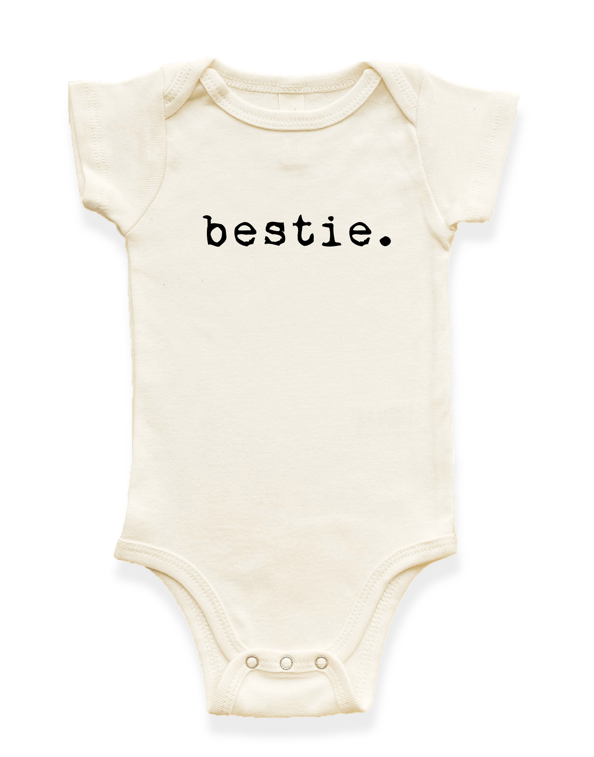 Bestie Organic Cotton Baby Bodysuit Short Sleeve