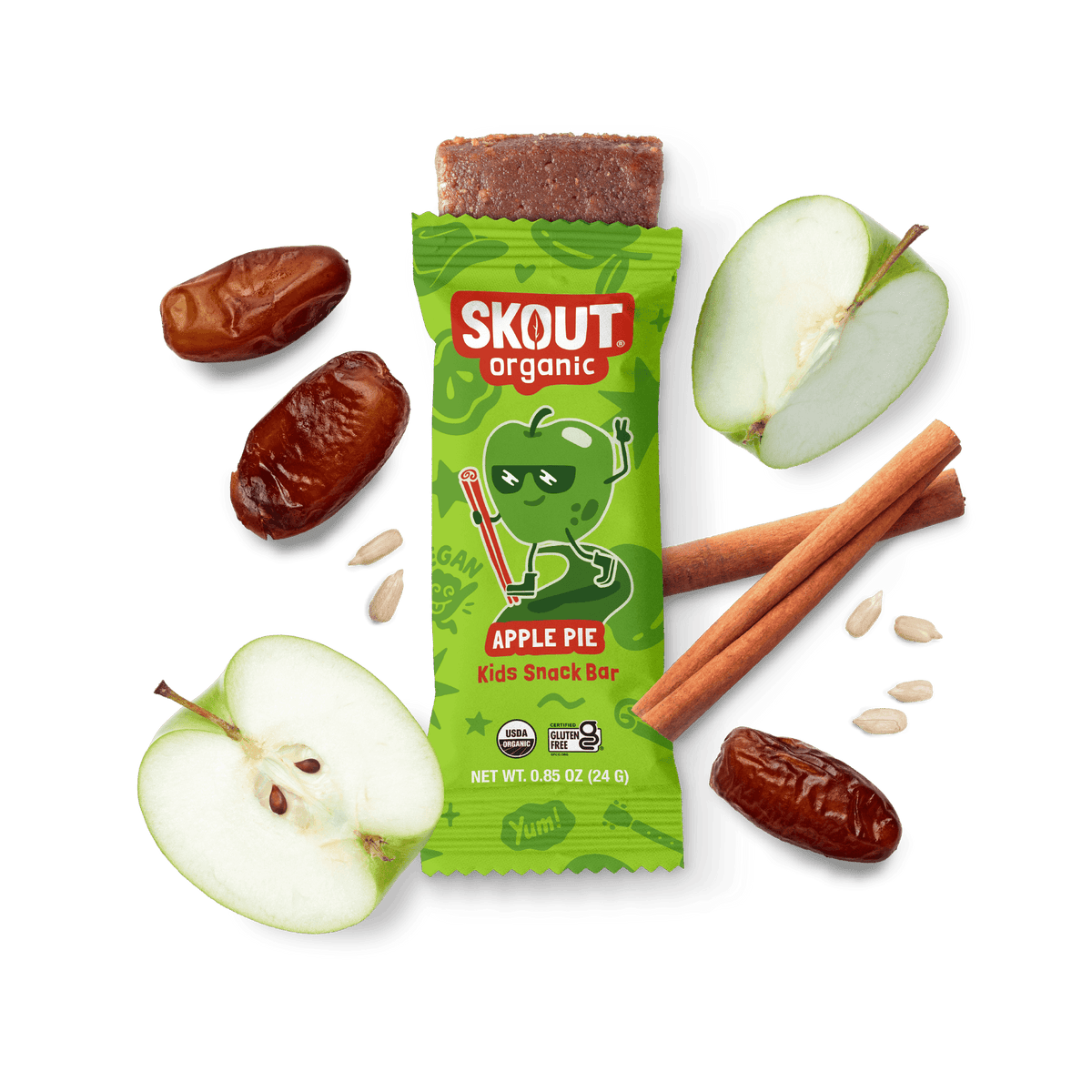 Barra infantil Skout Organic sabor tarta de manzana