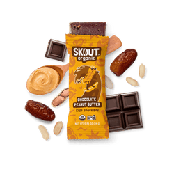Barrita infantil de mantequilla de maní y chocolate de Skout Organic