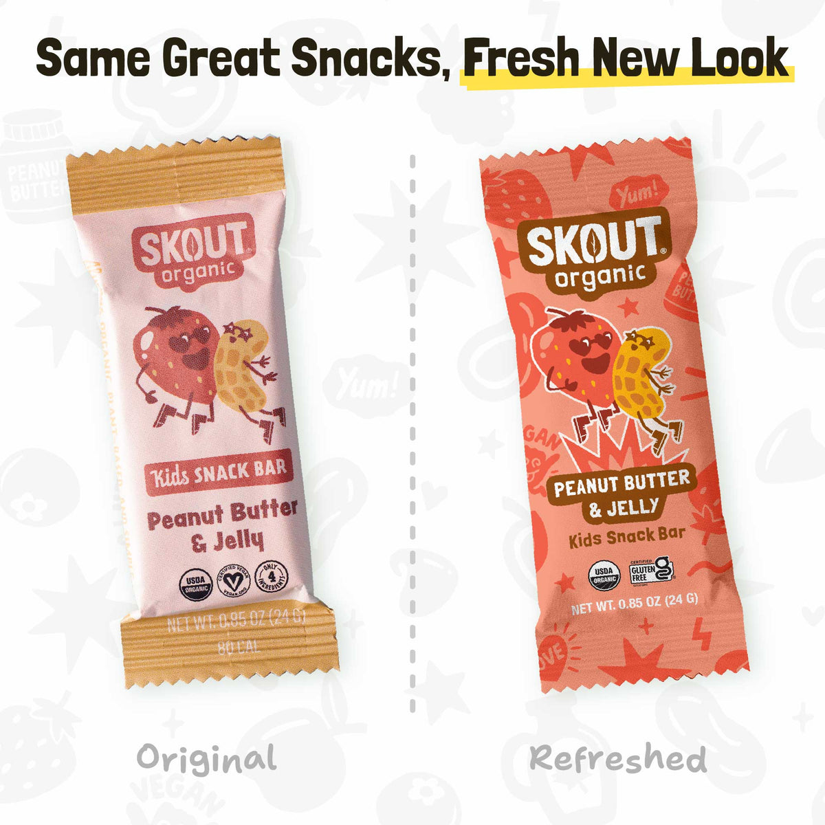 Skout Organic Small Batch Barras para Niños Paquete Surtido - Paquete de 36