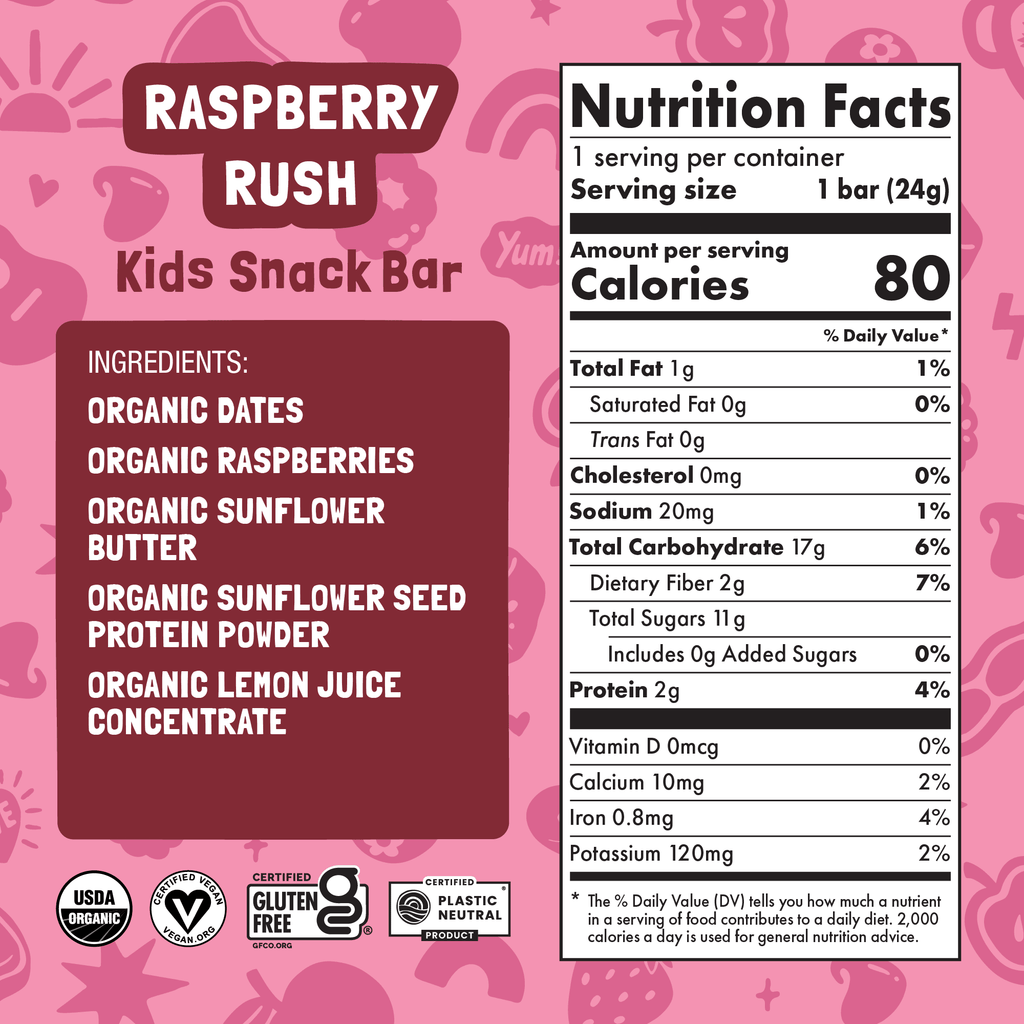 Skout Organic Raspberry Rush Kids Bar