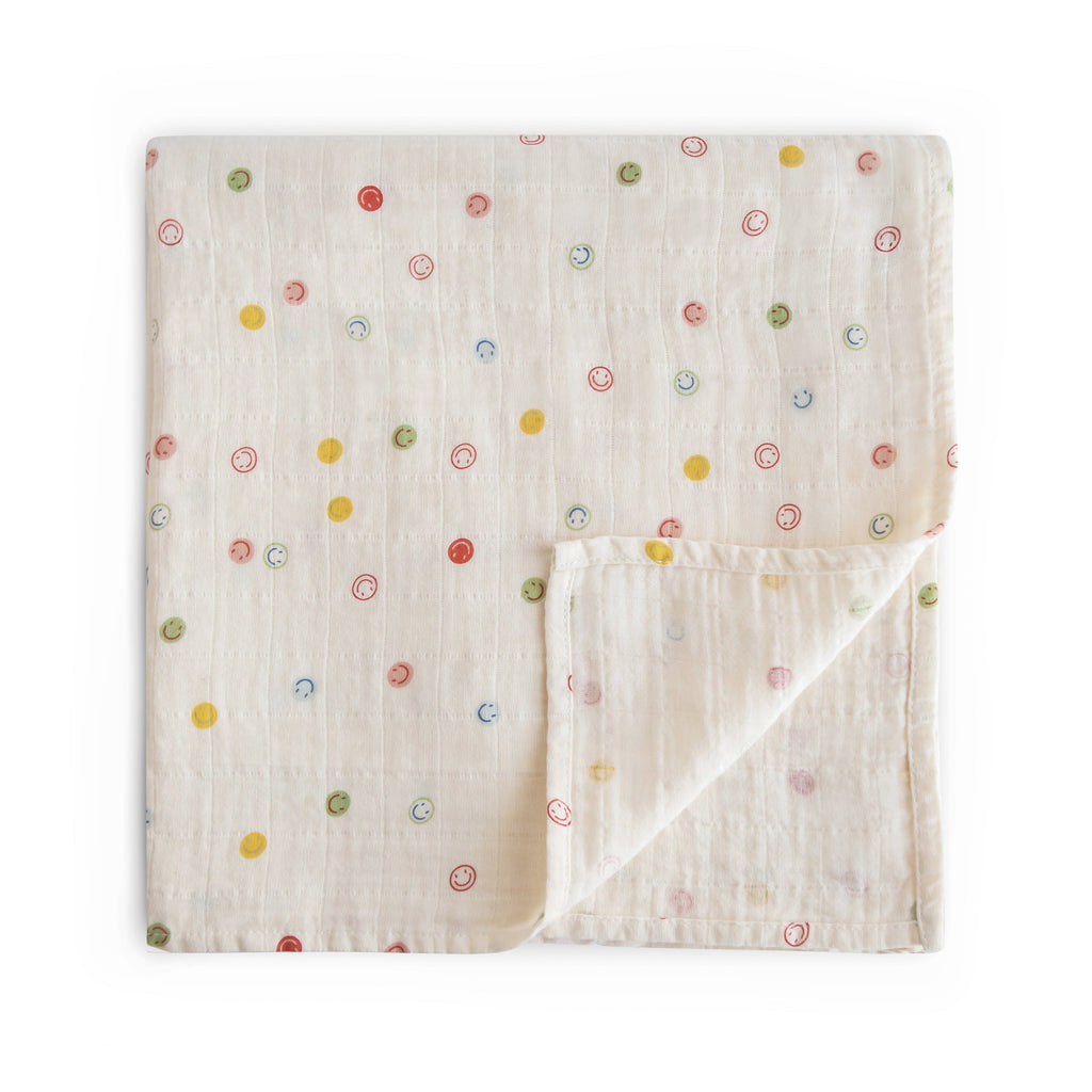 Organic Cotton Muslin Swaddle Blanket - Mushie