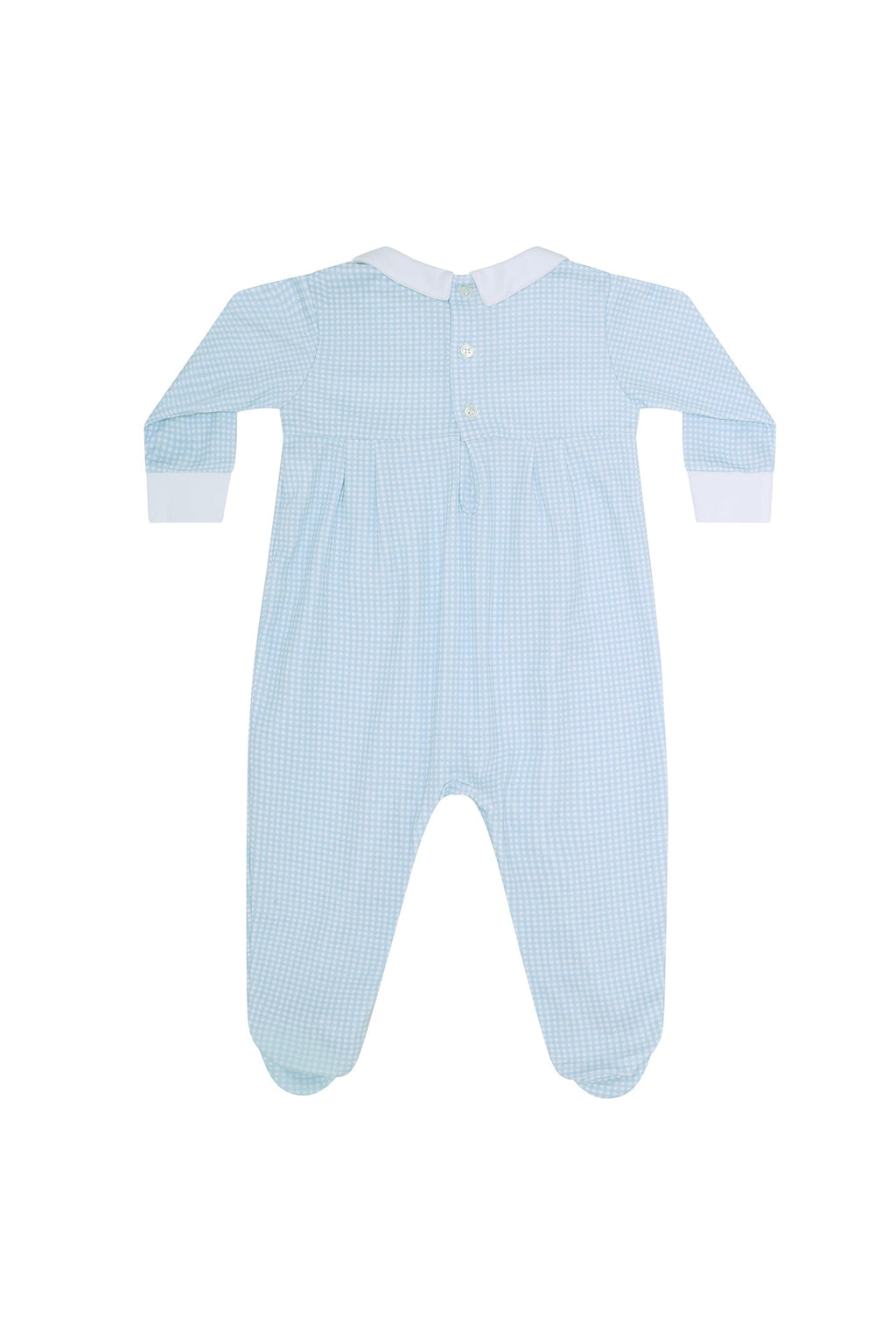Gingham Smocked Footie