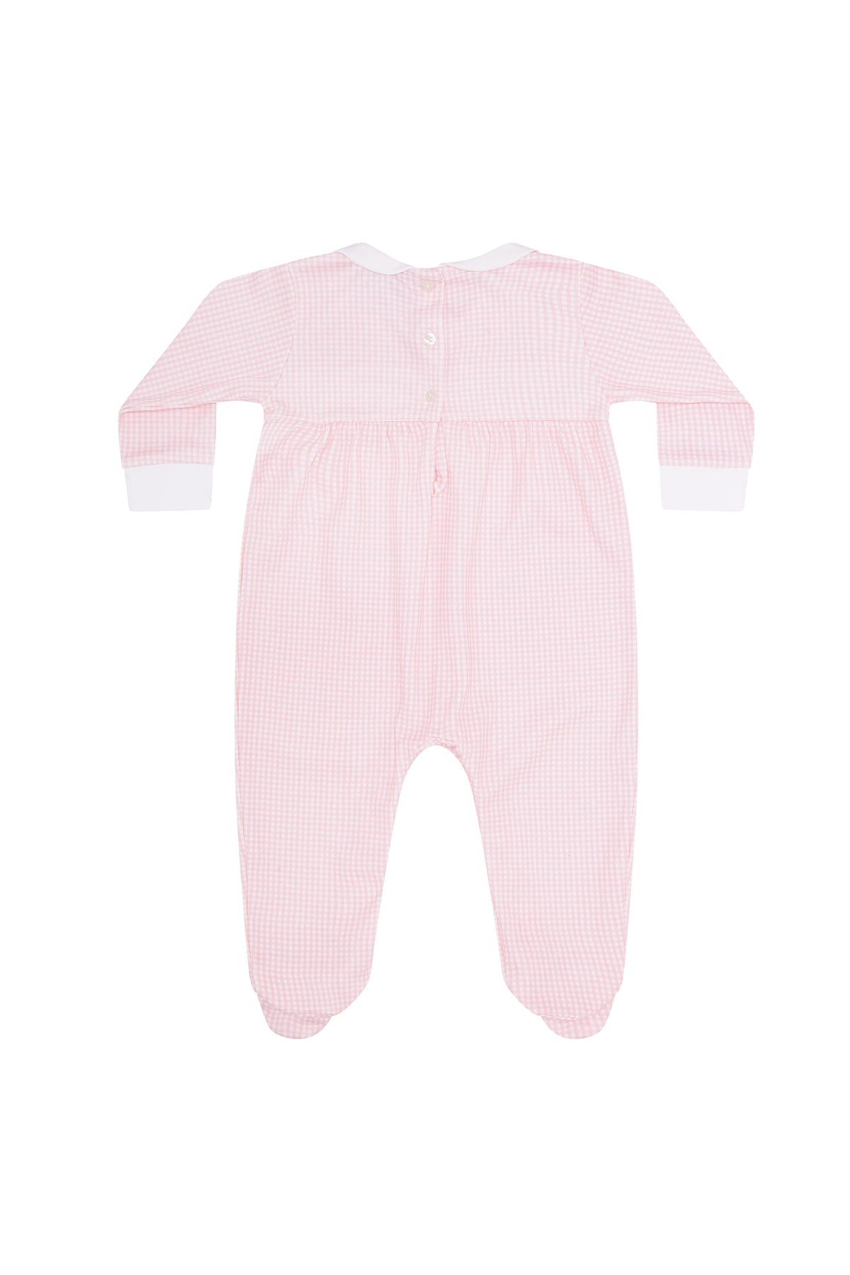 Gingham Smocked Footie