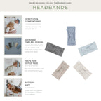 Cable Knit Knotted Headbands - 5 Pack