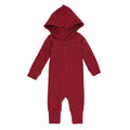 Crimson | Organic Thermal Zipper Romper