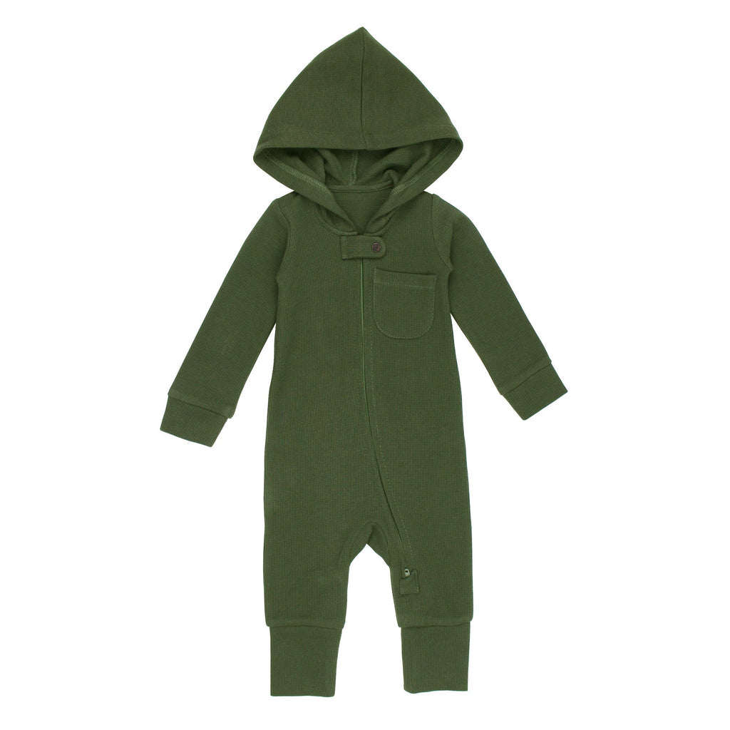 Forest | Organic Thermal Zipper Romper