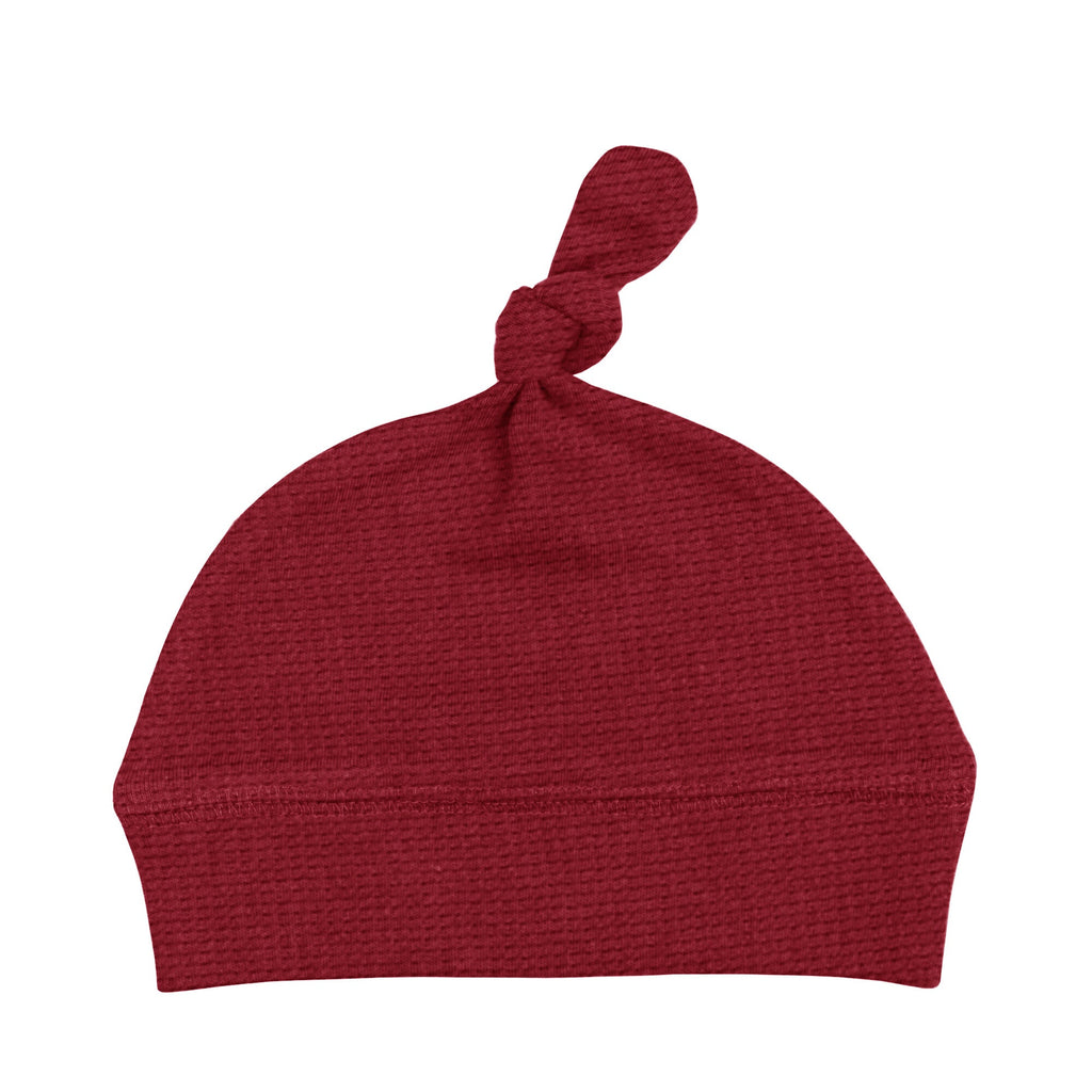 Crimson | Organic Thermal Knotted Hat