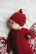 Crimson | Organic Thermal Knotted Hat