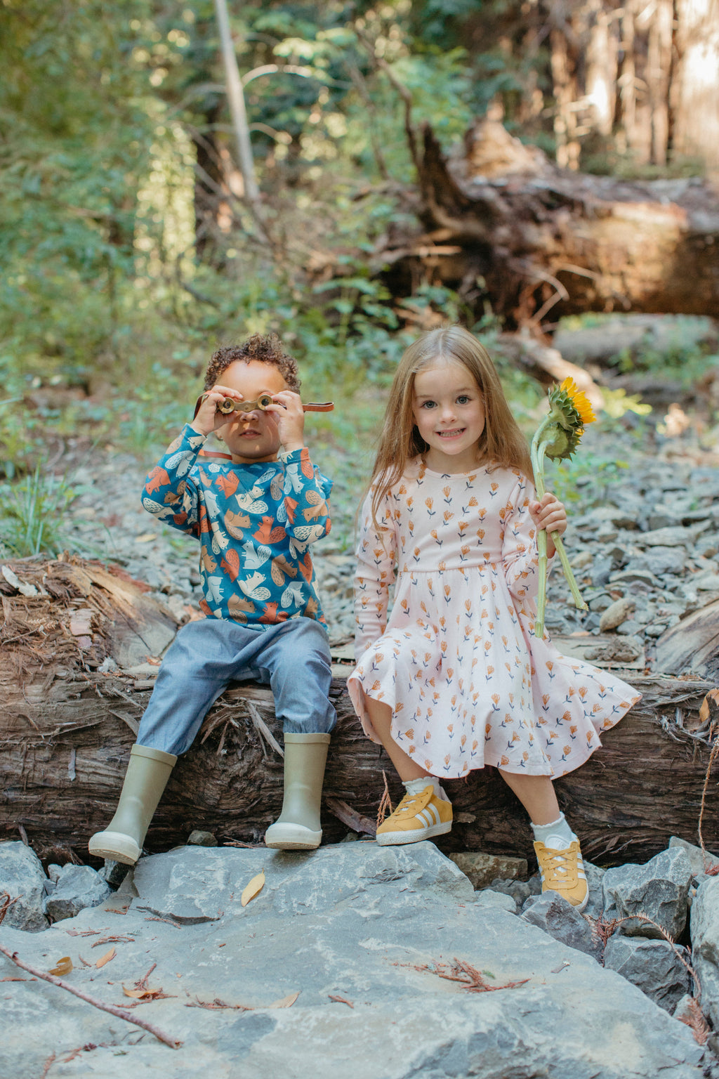 Bamboo Blend Long Sleeve Twirly Tee Dress