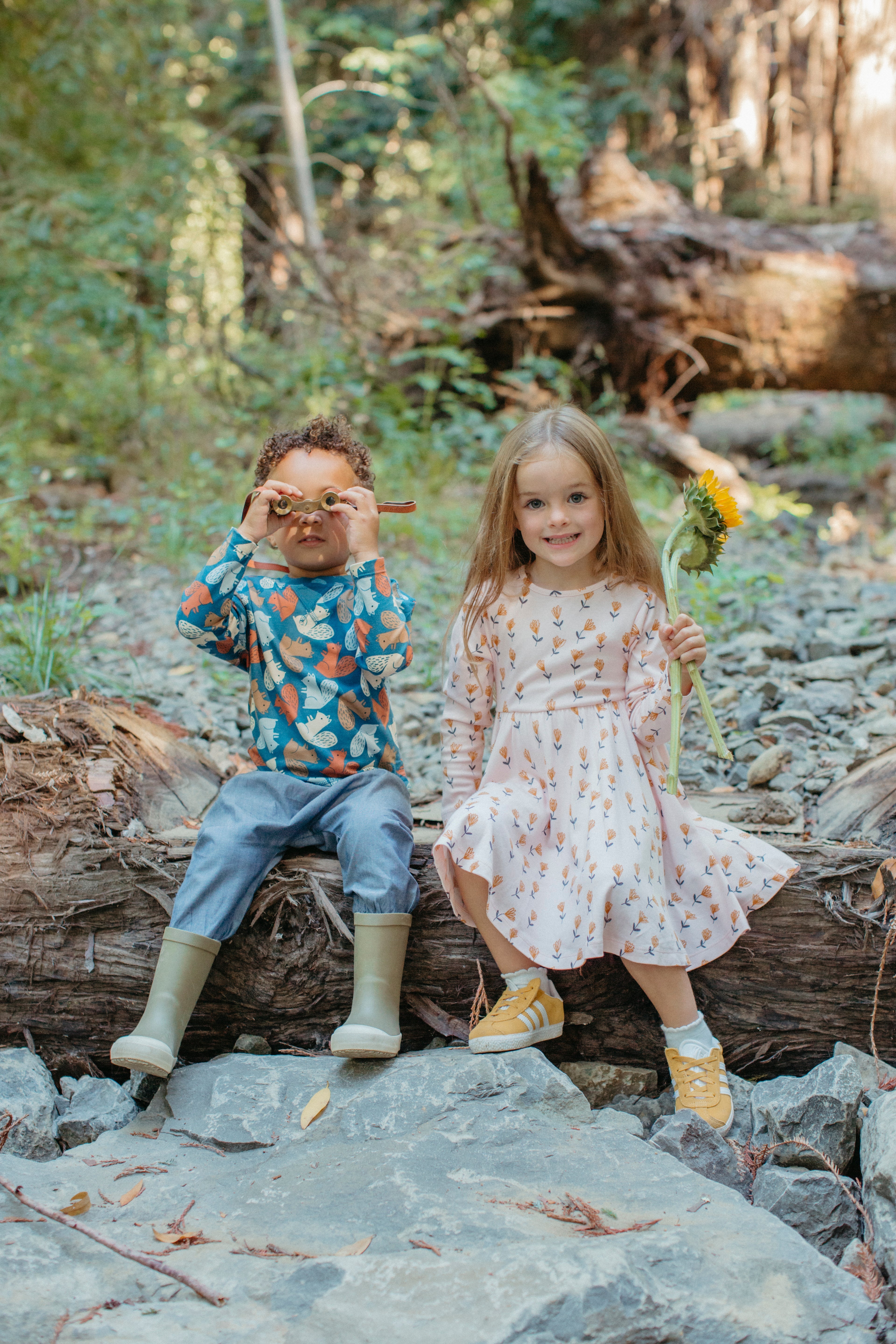 Bamboo Blend Long Sleeve Twirly Tee Dress